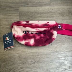 *NWT* Champion Shuffle Belt Bag Dark Pink Tie Dye